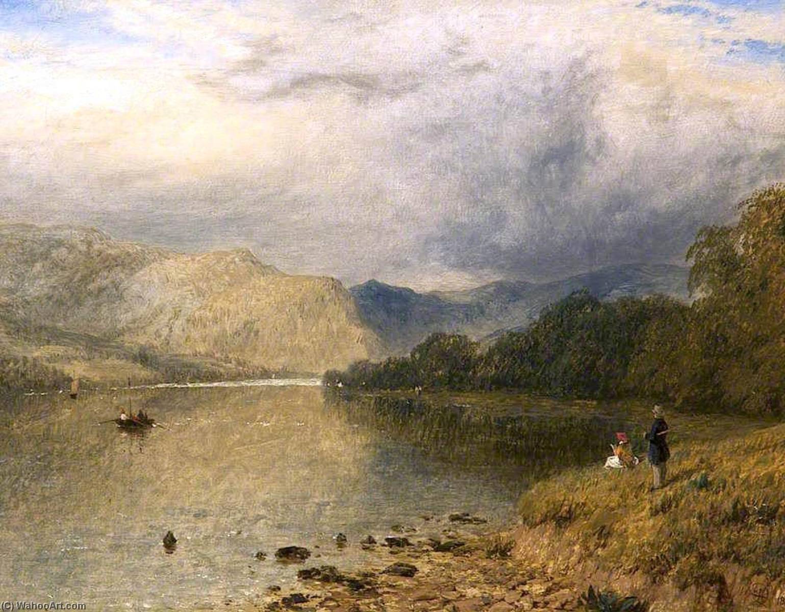 Wikioo.org - The Encyclopedia of Fine Arts - Painting, Artwork by Henry Thomas Dawson - An English Lake