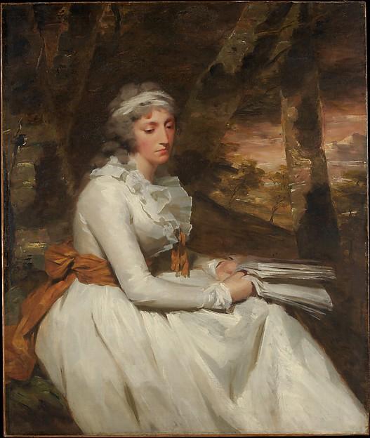 Wikioo.org - The Encyclopedia of Fine Arts - Painting, Artwork by Henry Raeburn - Mrs. Richard Alexander Oswald (Louisa Johnston, born about 1760, died 1797)