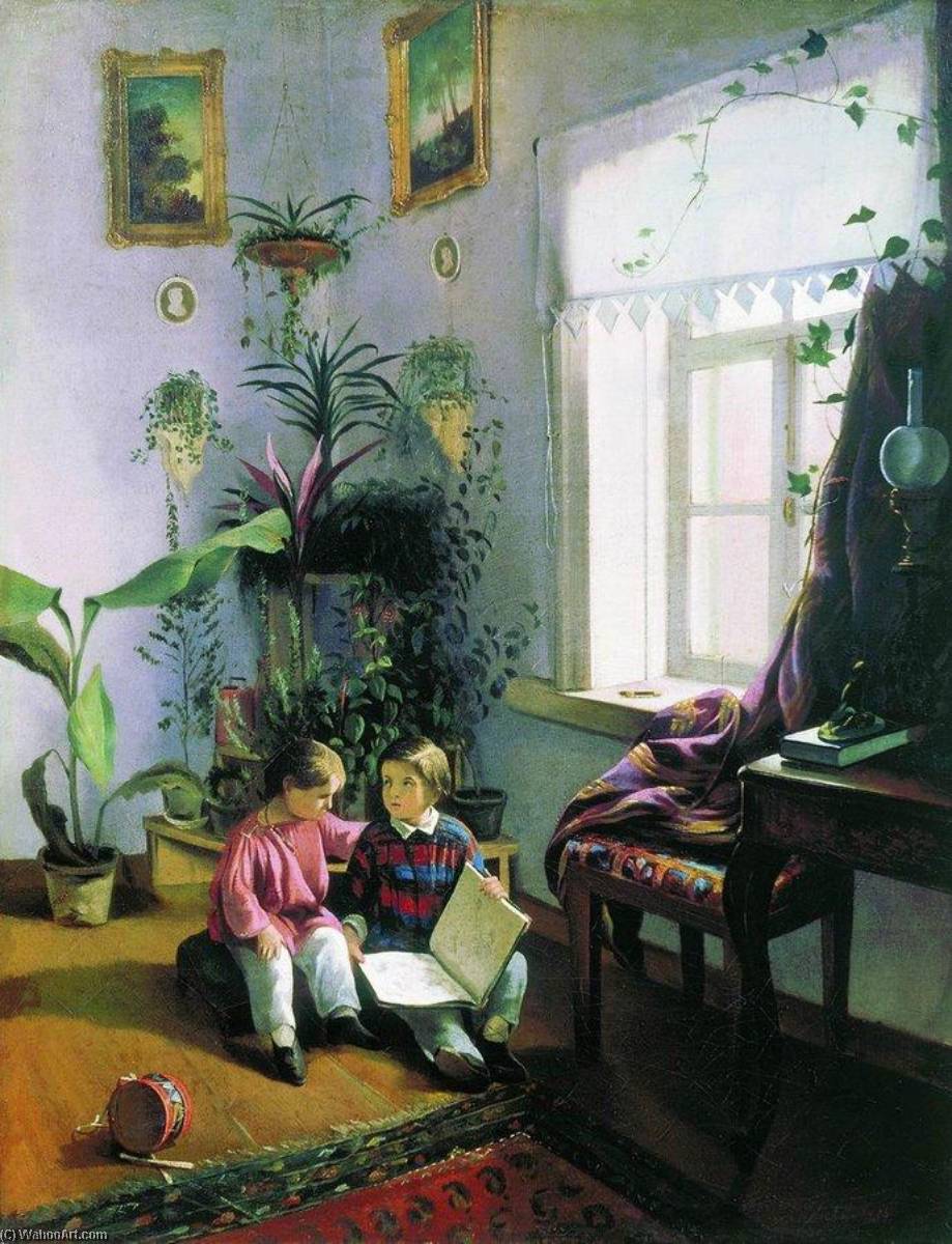 Wikioo.org – La Enciclopedia de las Bellas Artes - Pintura, Obras de arte de Ivan Khrutsky - el interior