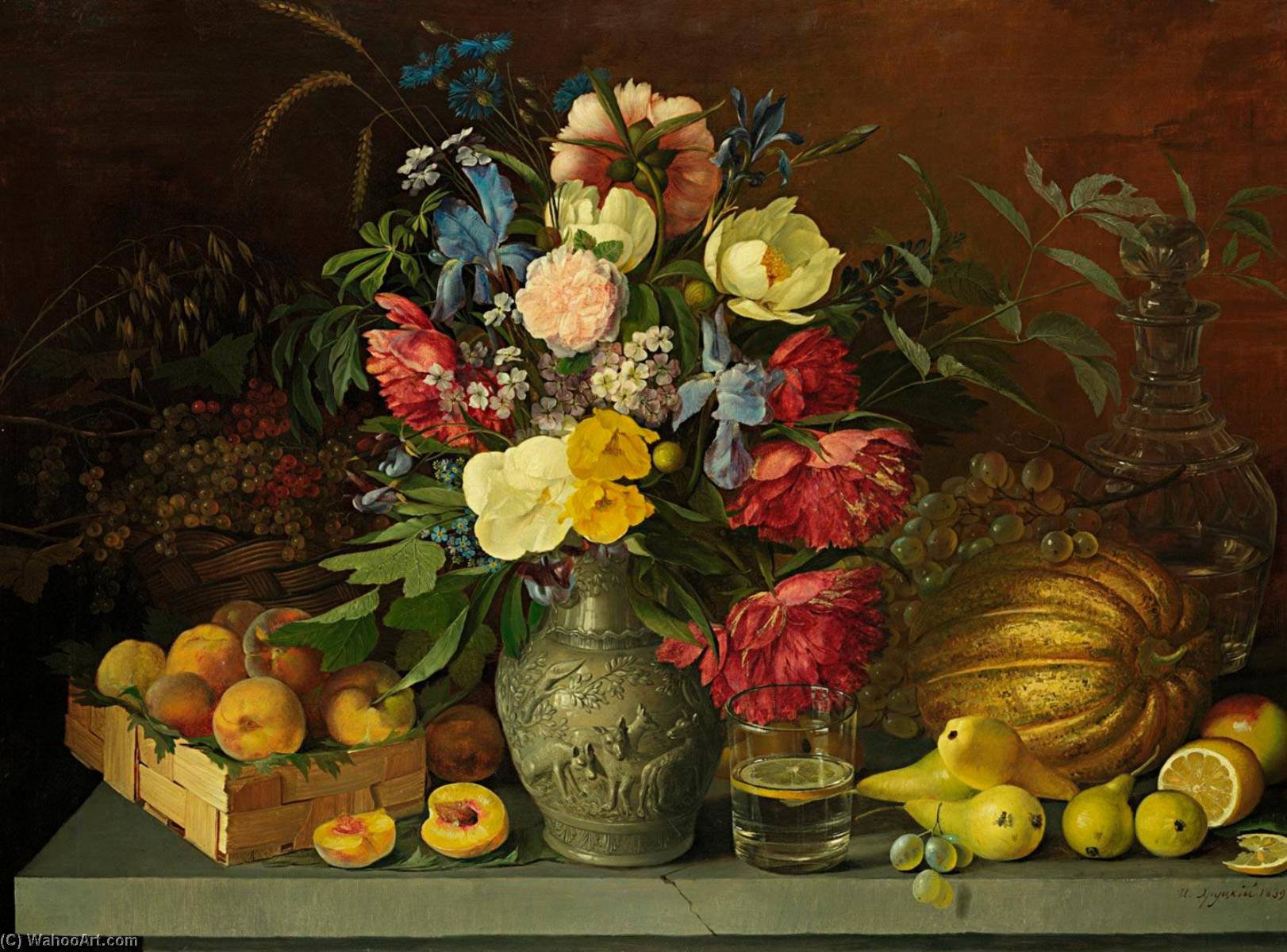 Wikioo.org - The Encyclopedia of Fine Arts - Painting, Artwork by Ivan Khrutsky - Flowers and Fruit