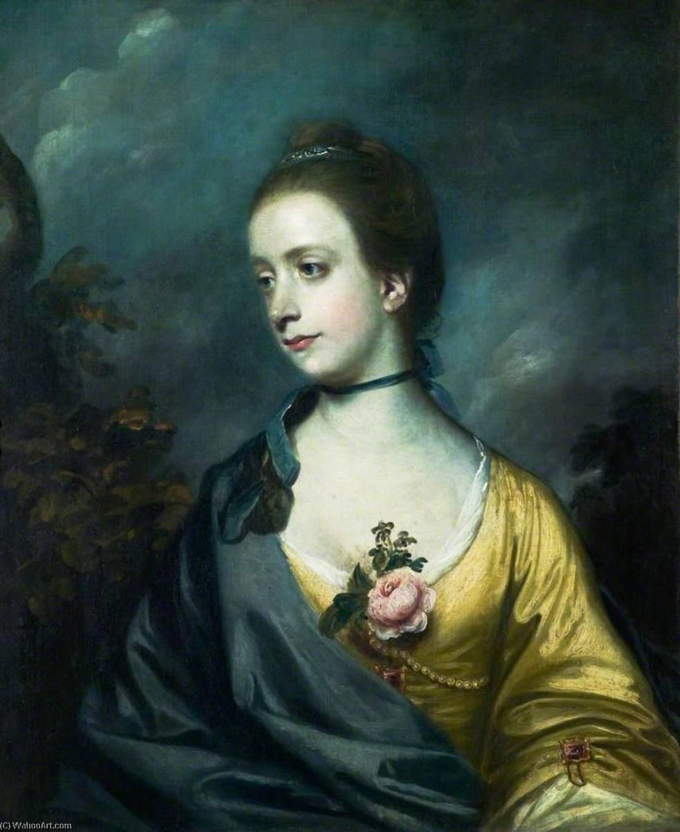 Wikioo.org - The Encyclopedia of Fine Arts - Painting, Artwork by Joshua Reynolds - Isabella Thorold of Syston