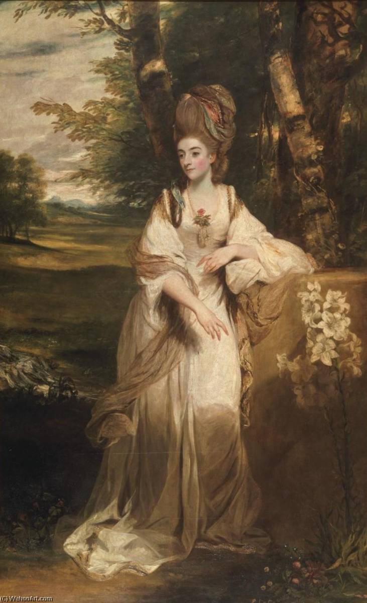 Wikioo.org - The Encyclopedia of Fine Arts - Painting, Artwork by Joshua Reynolds - Lady Bampfylde
