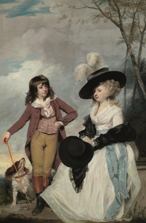 Wikioo.org - The Encyclopedia of Fine Arts - Painting, Artwork by Joshua Reynolds - Maria Marow Gideon and her Brother, William
