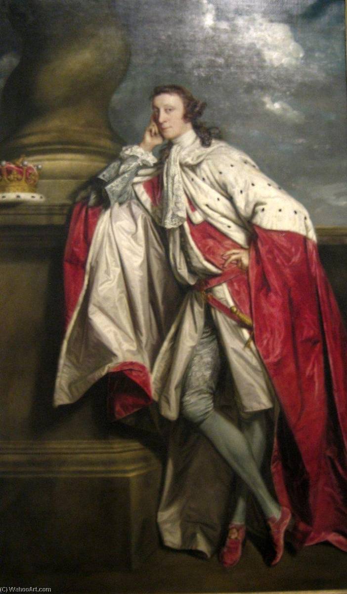 WikiOO.org – 美術百科全書 - 繪畫，作品 Joshua Reynolds - 詹姆斯 梅特兰  7th   伯爵  的  劳德代尔堡
