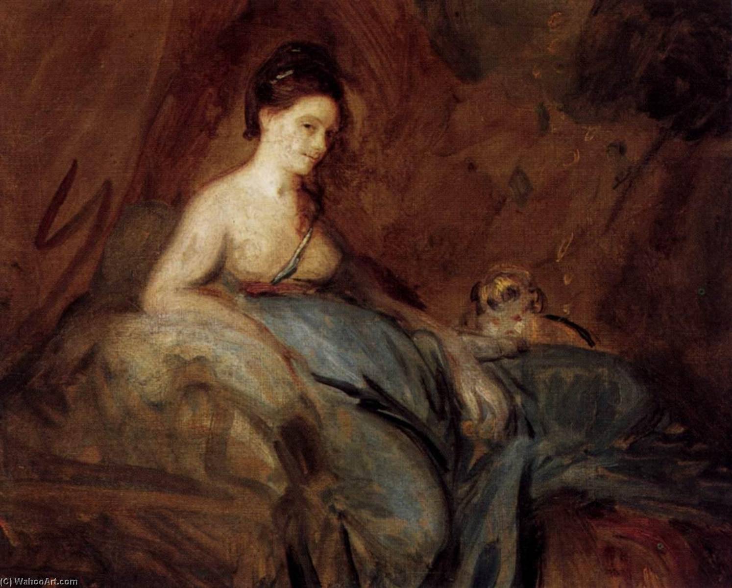 Wikioo.org - The Encyclopedia of Fine Arts - Painting, Artwork by Joshua Reynolds - The Actress Kitty Fisher