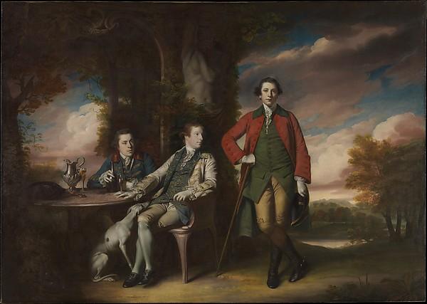 Wikioo.org - The Encyclopedia of Fine Arts - Painting, Artwork by Joshua Reynolds - The Honorable Henry Fane (1739 1802) with Inigo Jones and Charles Blair