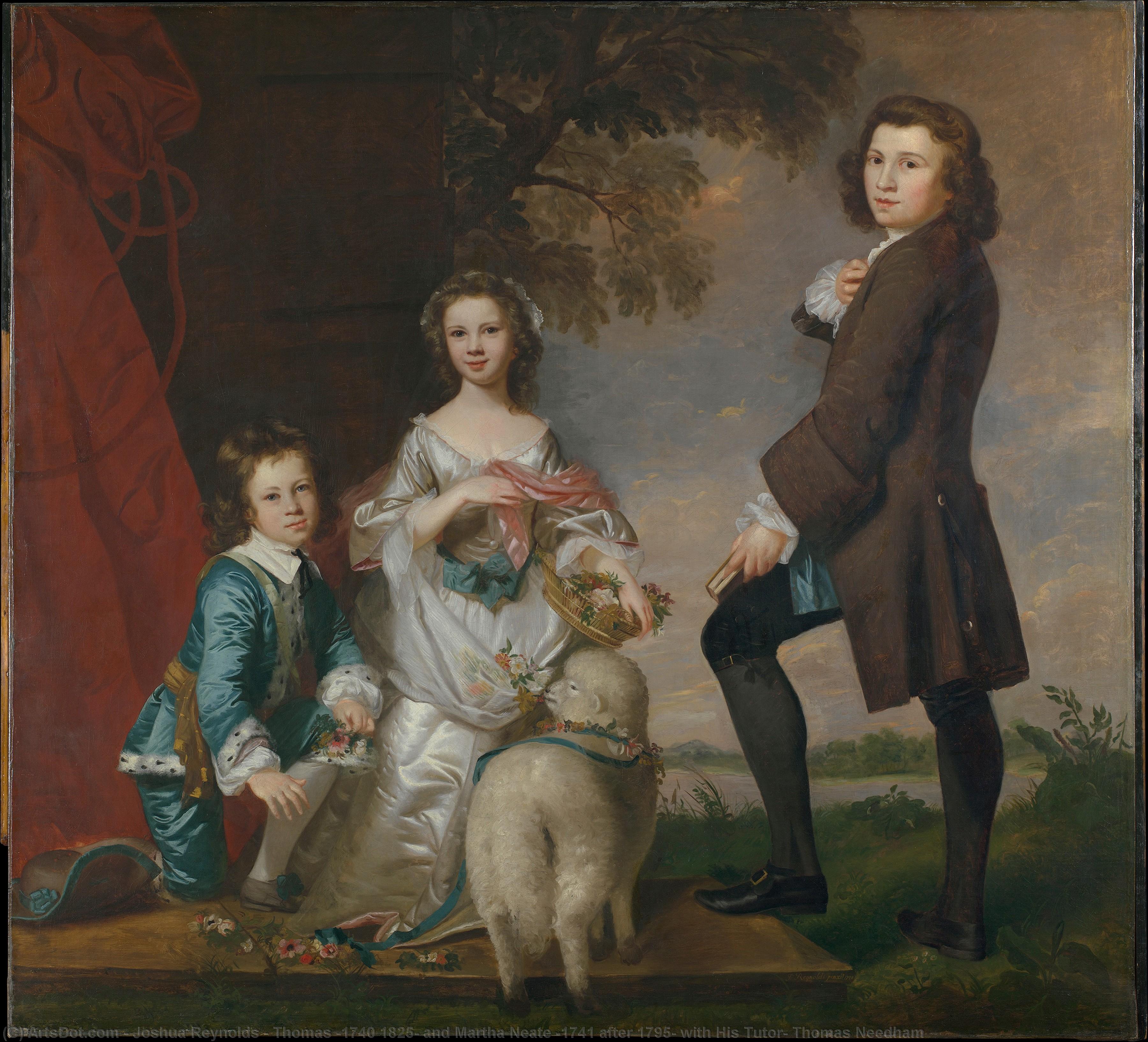Wikioo.org - The Encyclopedia of Fine Arts - Painting, Artwork by Joshua Reynolds - Thomas (1740 1825) and Martha Neate (1741 after 1795) with His Tutor, Thomas Needham
