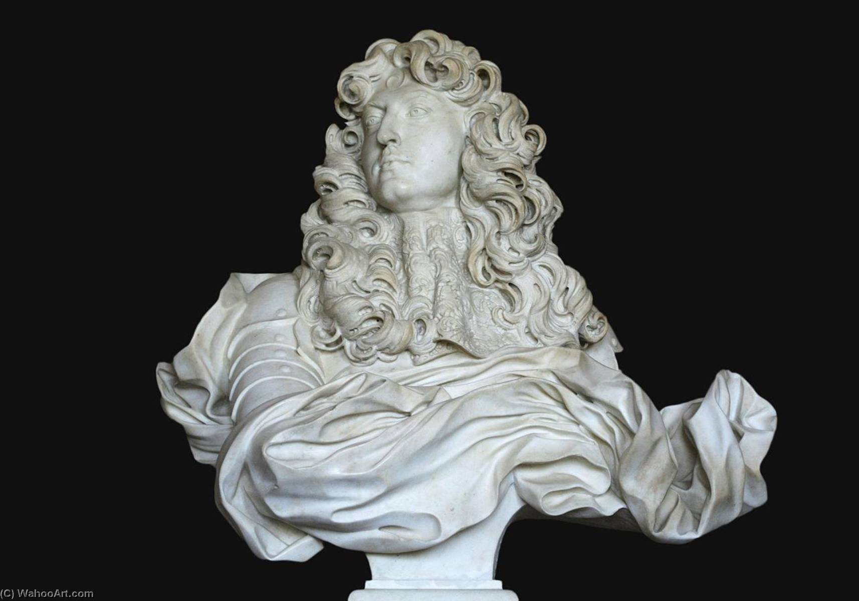 Wikioo.org – L'Enciclopedia delle Belle Arti - Pittura, Opere di Gian Lorenzo Bernini - Luigi XIV di  frutti  busto
