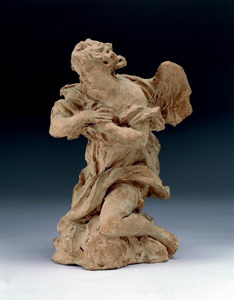 WikiOO.org - Encyclopedia of Fine Arts - Festés, Grafika Gian Lorenzo Bernini - Kneeling Angel
