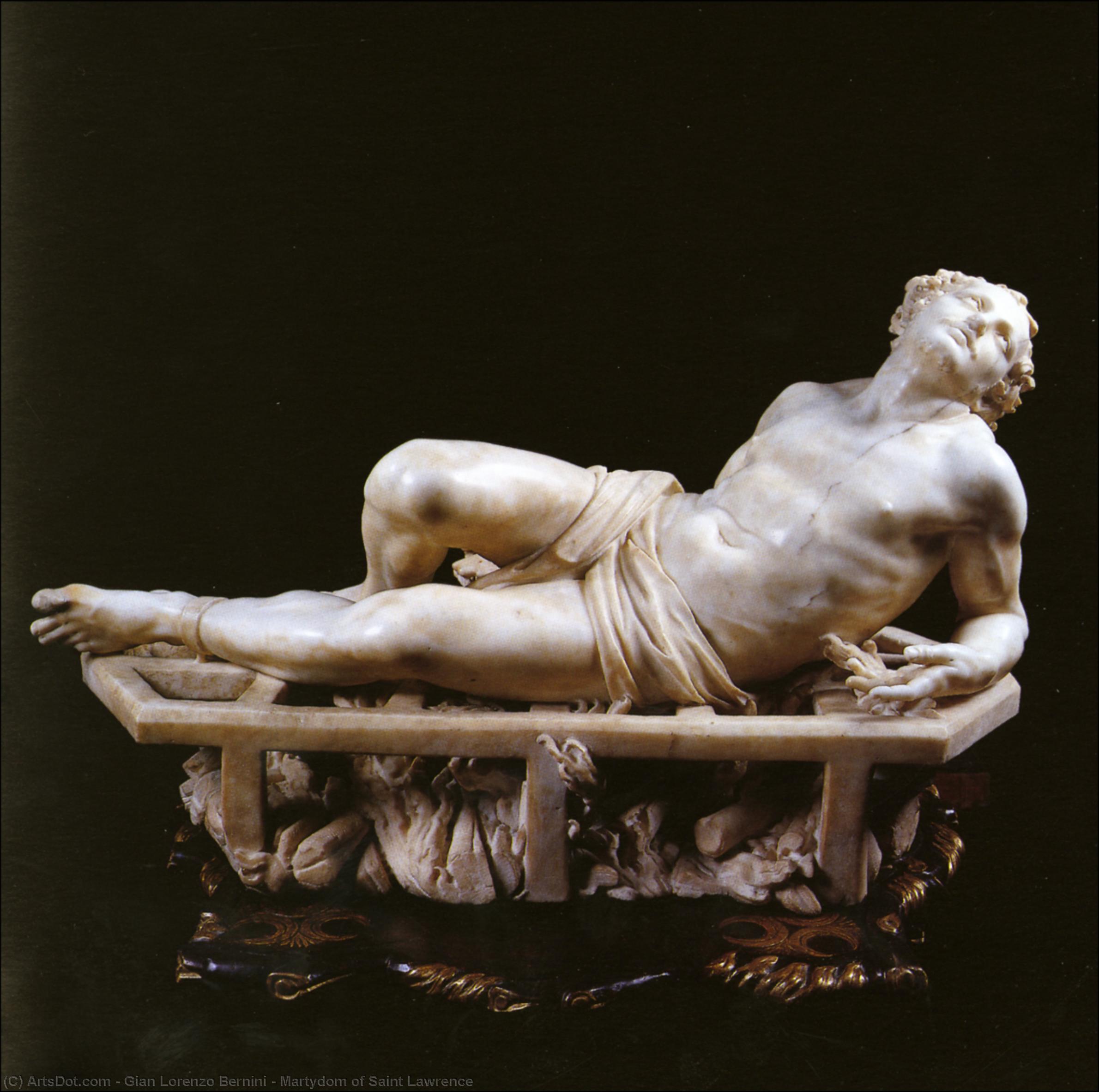 WikiOO.org - Encyclopedia of Fine Arts - Schilderen, Artwork Gian Lorenzo Bernini - Martydom of Saint Lawrence