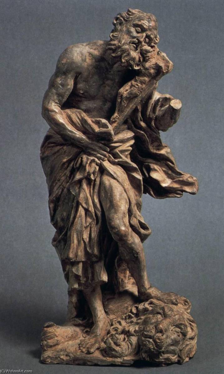 WikiOO.org - Encyclopedia of Fine Arts - Lukisan, Artwork Gian Lorenzo Bernini - St Jerome