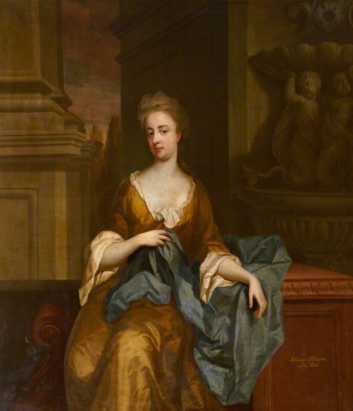 Wikioo.org - The Encyclopedia of Fine Arts - Painting, Artwork by Michael Dahl - The Honourable Juliana Alington (1665–1747), Viscountess Howe