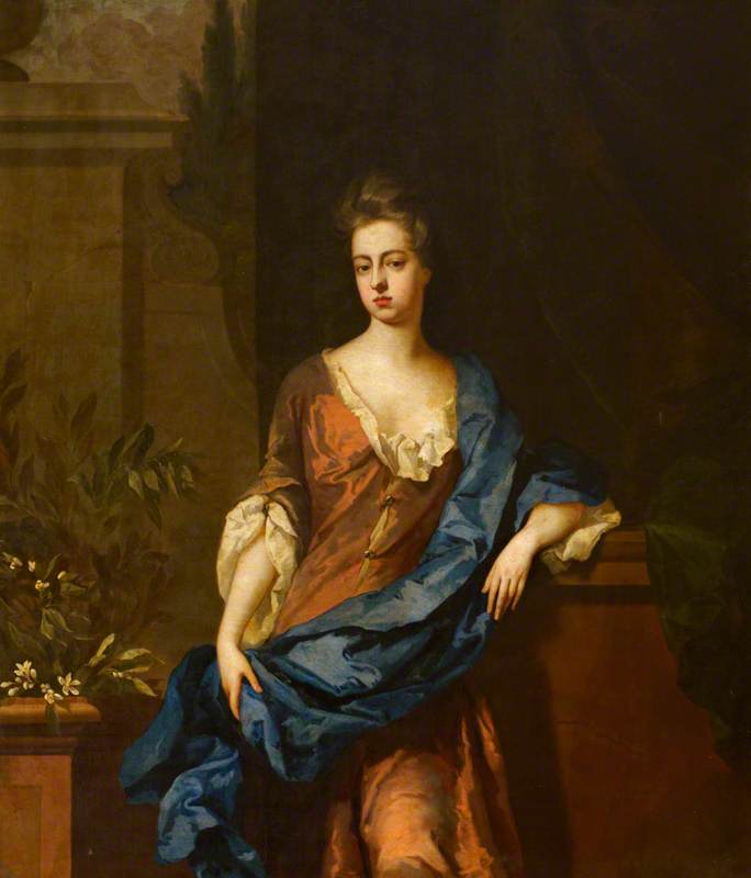 Wikioo.org - The Encyclopedia of Fine Arts - Painting, Artwork by Michael Dahl - The Honourable Rachel Russell (1674–1725), Duchess of Devonshire