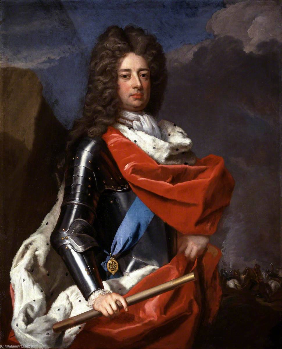 WikiOO.org - Encyclopedia of Fine Arts - Lukisan, Artwork Michael Dahl - John Churchill (1650–1722), 1st Duke of Marlborough, Captain General of the English Forces and Master General of the Ordnance
