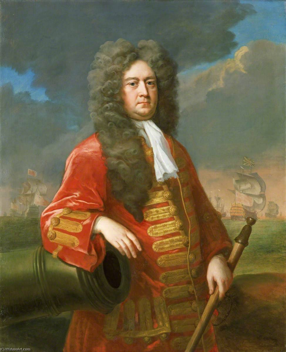 WikiOO.org - Encyclopedia of Fine Arts - Lukisan, Artwork Michael Dahl - Admiral Sir George Rooke (1650–1709)
