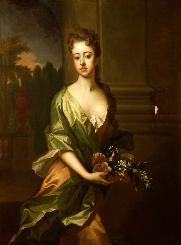 Wikioo.org - Die Enzyklopädie bildender Kunst - Malerei, Kunstwerk von Michael Dahl - Maria Luttrell ( 1681–1702 1703 ) , Dame Rooke
