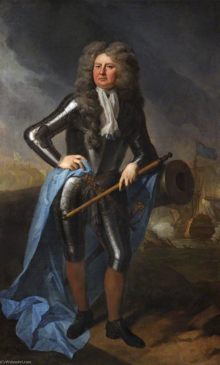 Wikioo.org - The Encyclopedia of Fine Arts - Painting, Artwork by Michael Dahl - Admiral Sir Cloudesley Shovell (1650–1707)