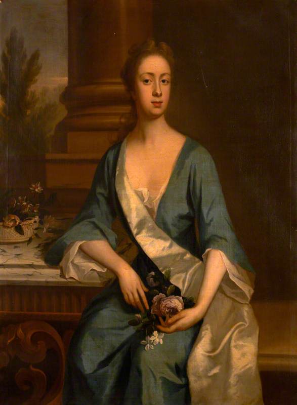 Wikioo.org – La Enciclopedia de las Bellas Artes - Pintura, Obras de arte de Michael Dahl - lady anna Coventry ( 1695 1696–1733 ) , lady carew