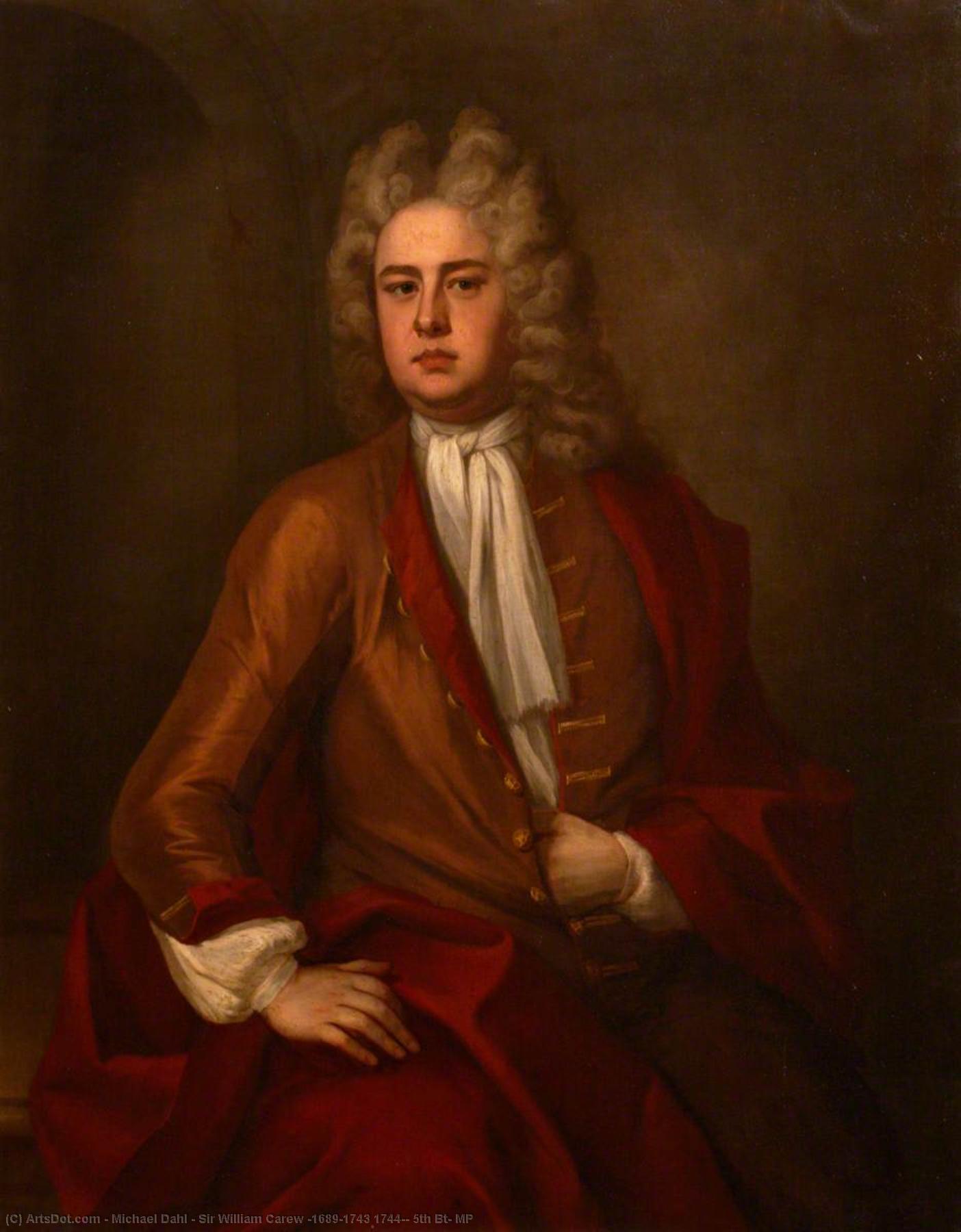 Wikioo.org - The Encyclopedia of Fine Arts - Painting, Artwork by Michael Dahl - Sir William Carew (1689–1743 1744), 5th Bt, MP