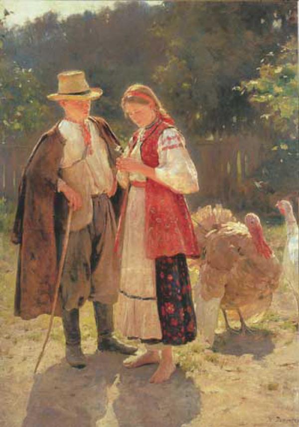 Wikioo.org - The Encyclopedia of Fine Arts - Painting, Artwork by Nikolai Pimonenko - Idyll