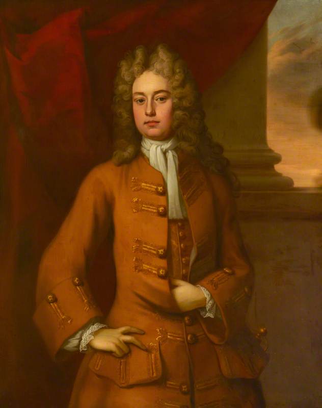 Wikioo.org - The Encyclopedia of Fine Arts - Painting, Artwork by Michael Dahl - Called 'Edward Stawell (c.1685–1755), 4th Baron Stawell'