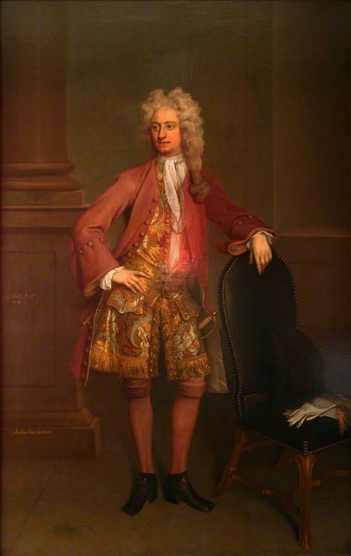 Wikioo.org - The Encyclopedia of Fine Arts - Painting, Artwork by Michael Dahl - Arthur Vansittart (1691–1760) (detail)