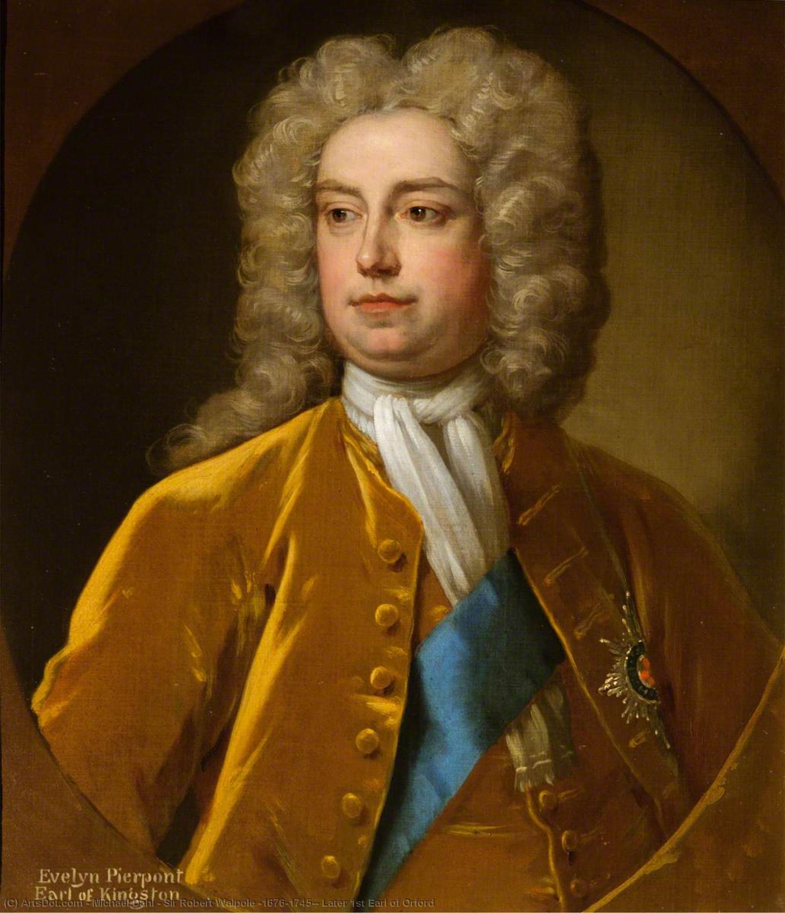 Wikioo.org - The Encyclopedia of Fine Arts - Painting, Artwork by Michael Dahl - Sir Robert Walpole (1676–1745), Later 1st Earl of Orford