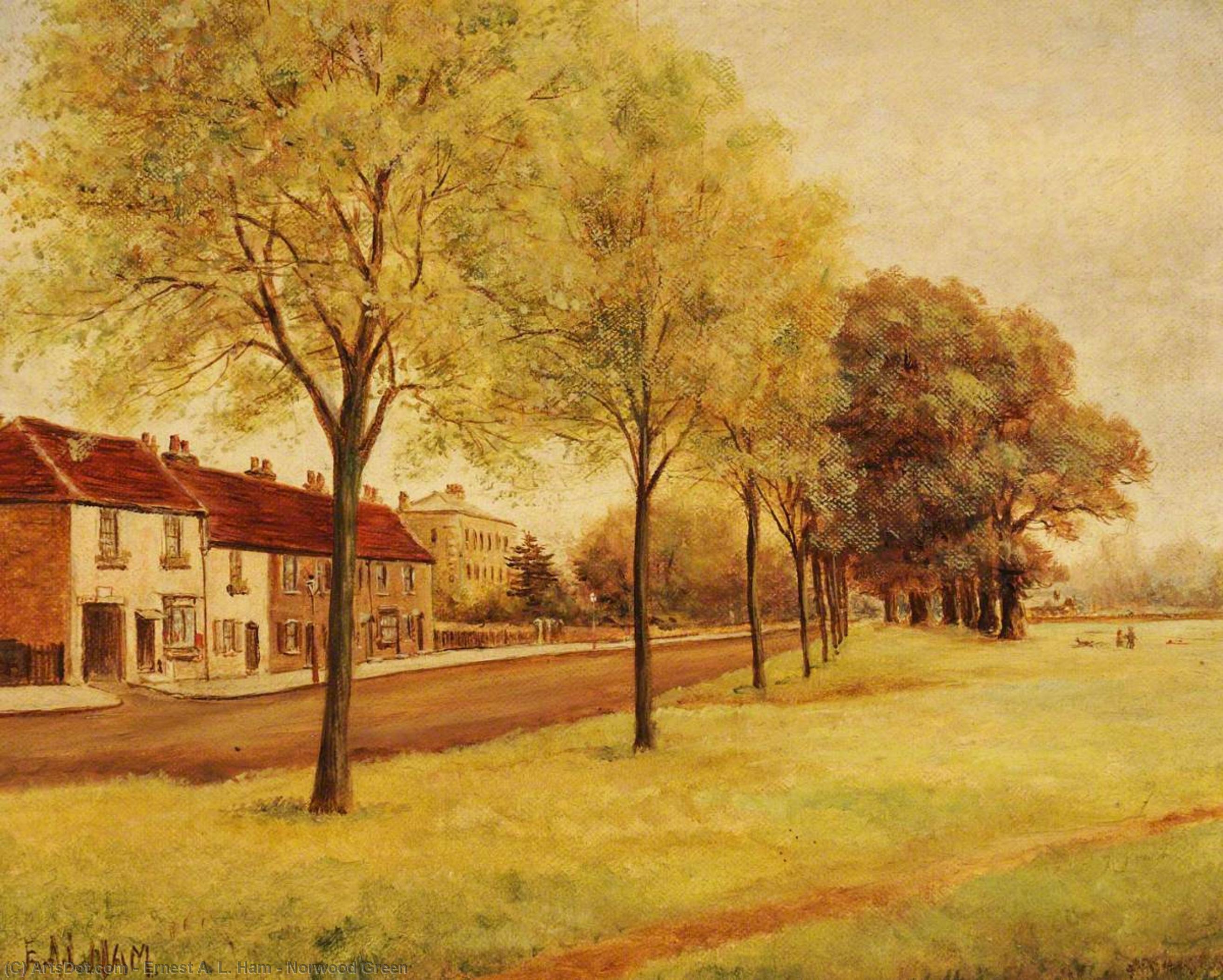 Wikioo.org - The Encyclopedia of Fine Arts - Painting, Artwork by Ernest A. L. Ham - Norwood Green