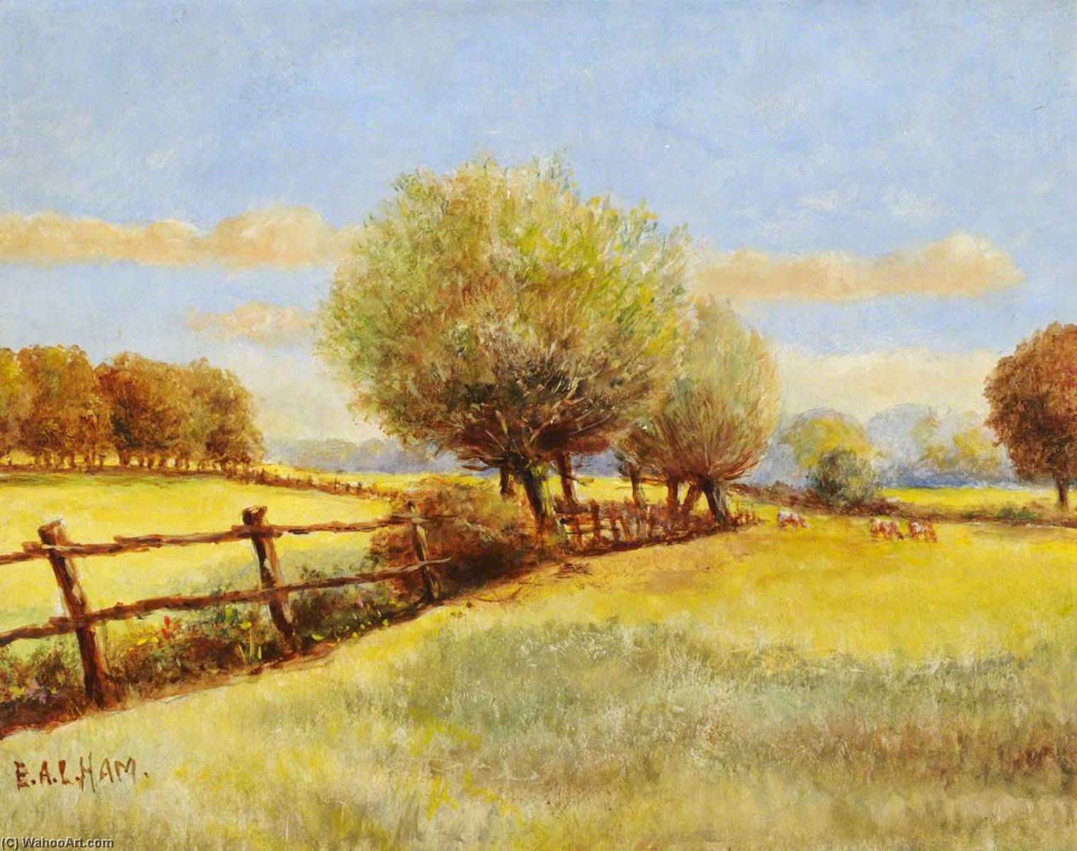 Wikioo.org - The Encyclopedia of Fine Arts - Painting, Artwork by Ernest A. L. Ham - Norwood Farm