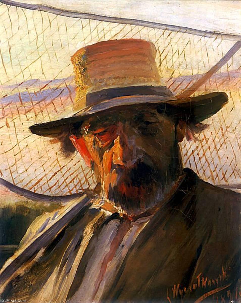 Wikioo.org - The Encyclopedia of Fine Arts - Painting, Artwork by Leon Jan Wyczolkowski - Fisherman