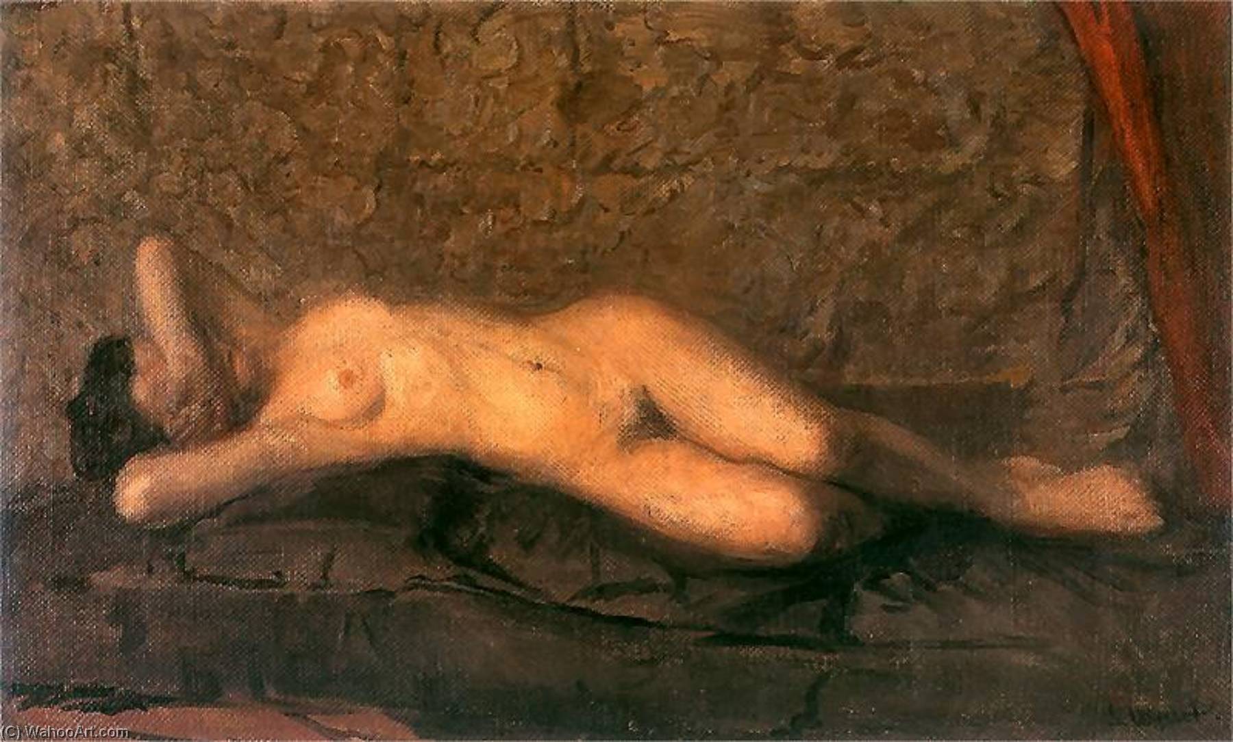 Wikioo.org - The Encyclopedia of Fine Arts - Painting, Artwork by Leon Jan Wyczolkowski - Female Nude