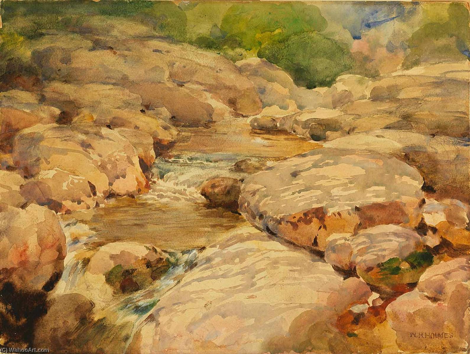 Wikioo.org - The Encyclopedia of Fine Arts - Painting, Artwork by William Henry Holmes - The Placid Potomac