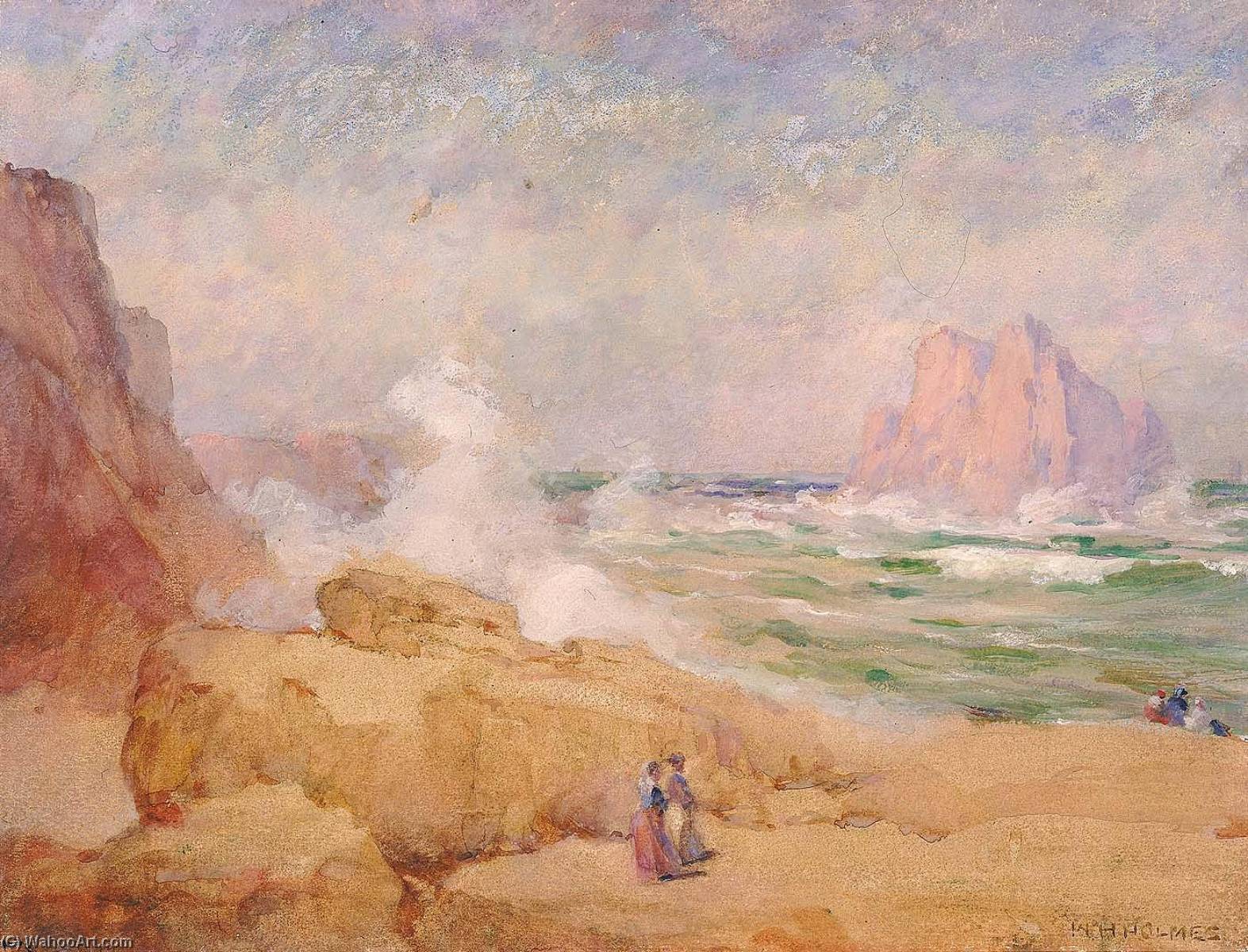 Wikioo.org - The Encyclopedia of Fine Arts - Painting, Artwork by William Henry Holmes - On the Coast of California