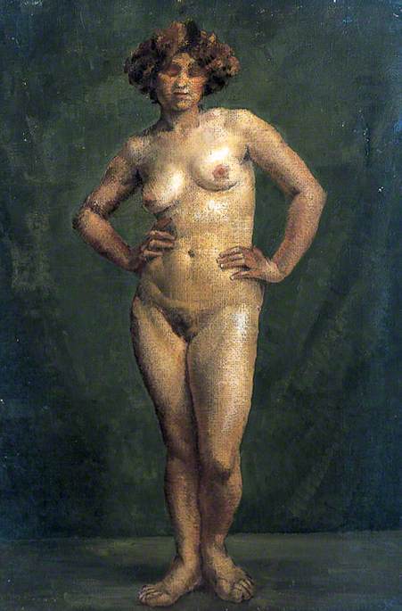 WikiOO.org - Enciclopedia of Fine Arts - Pictura, lucrări de artă Ray Howard Jones - Female Figure Standing