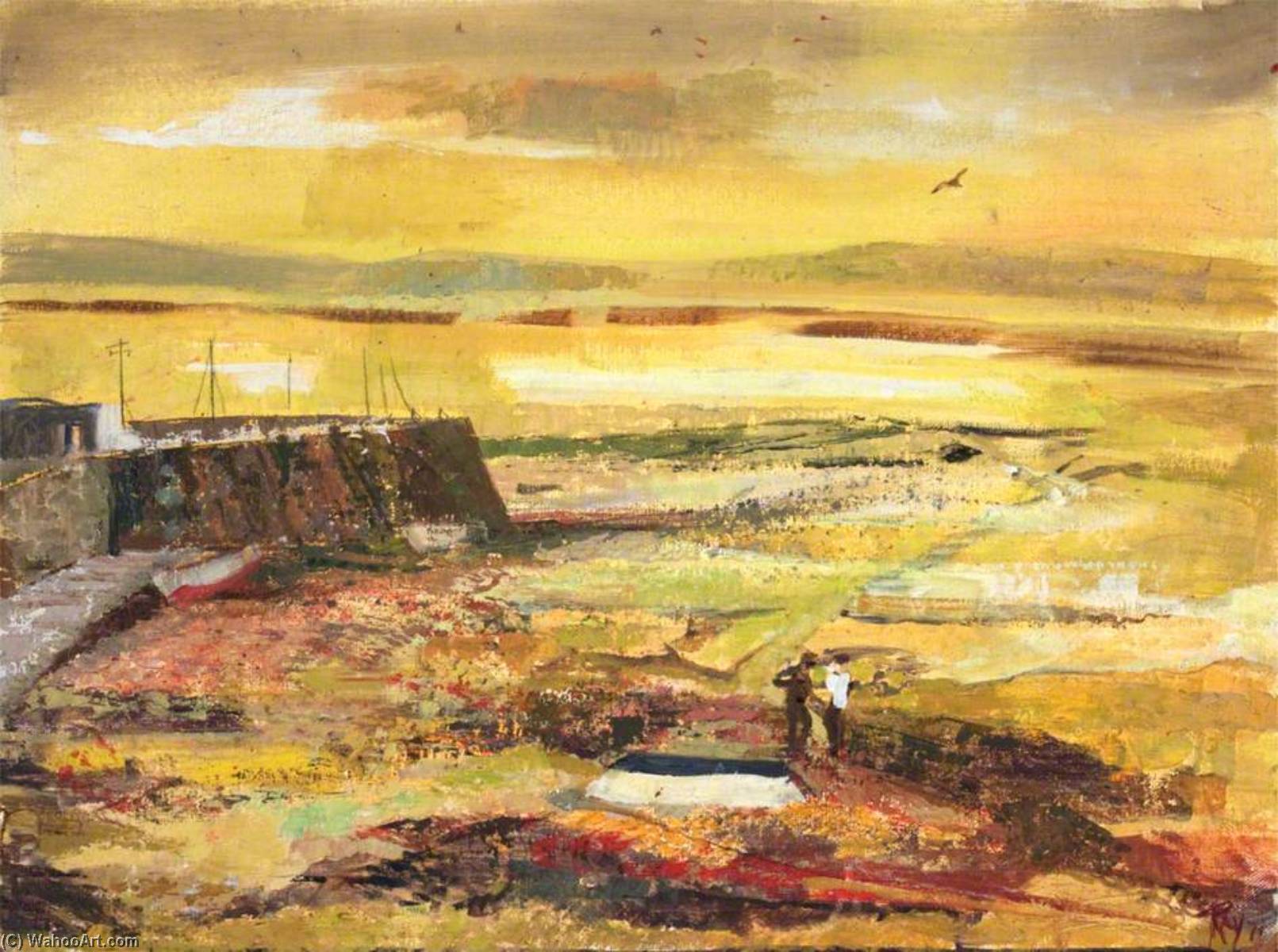 Wikioo.org - The Encyclopedia of Fine Arts - Painting, Artwork by Ray Howard Jones - Evening in Alderney