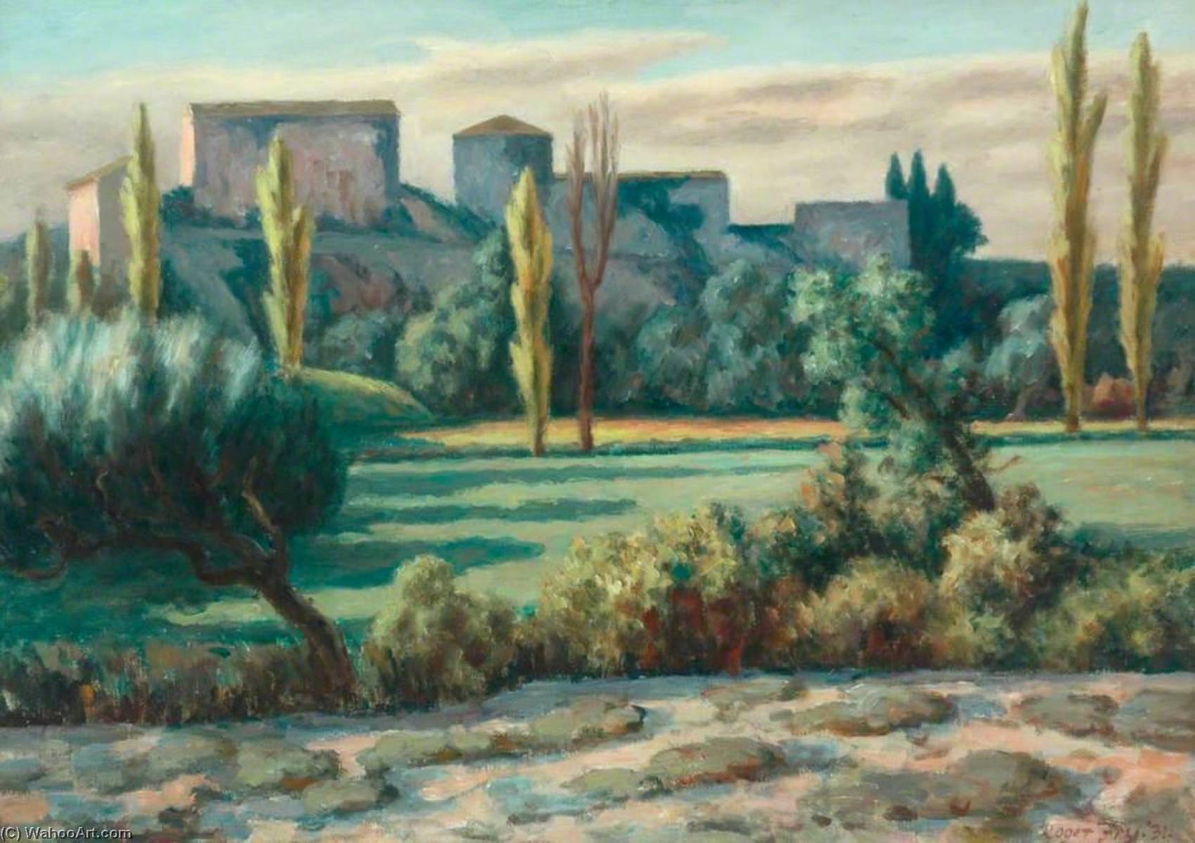 Wikioo.org – La Enciclopedia de las Bellas Artes - Pintura, Obras de arte de Roger Eliot Fry - cerca de Arles FRANCIA