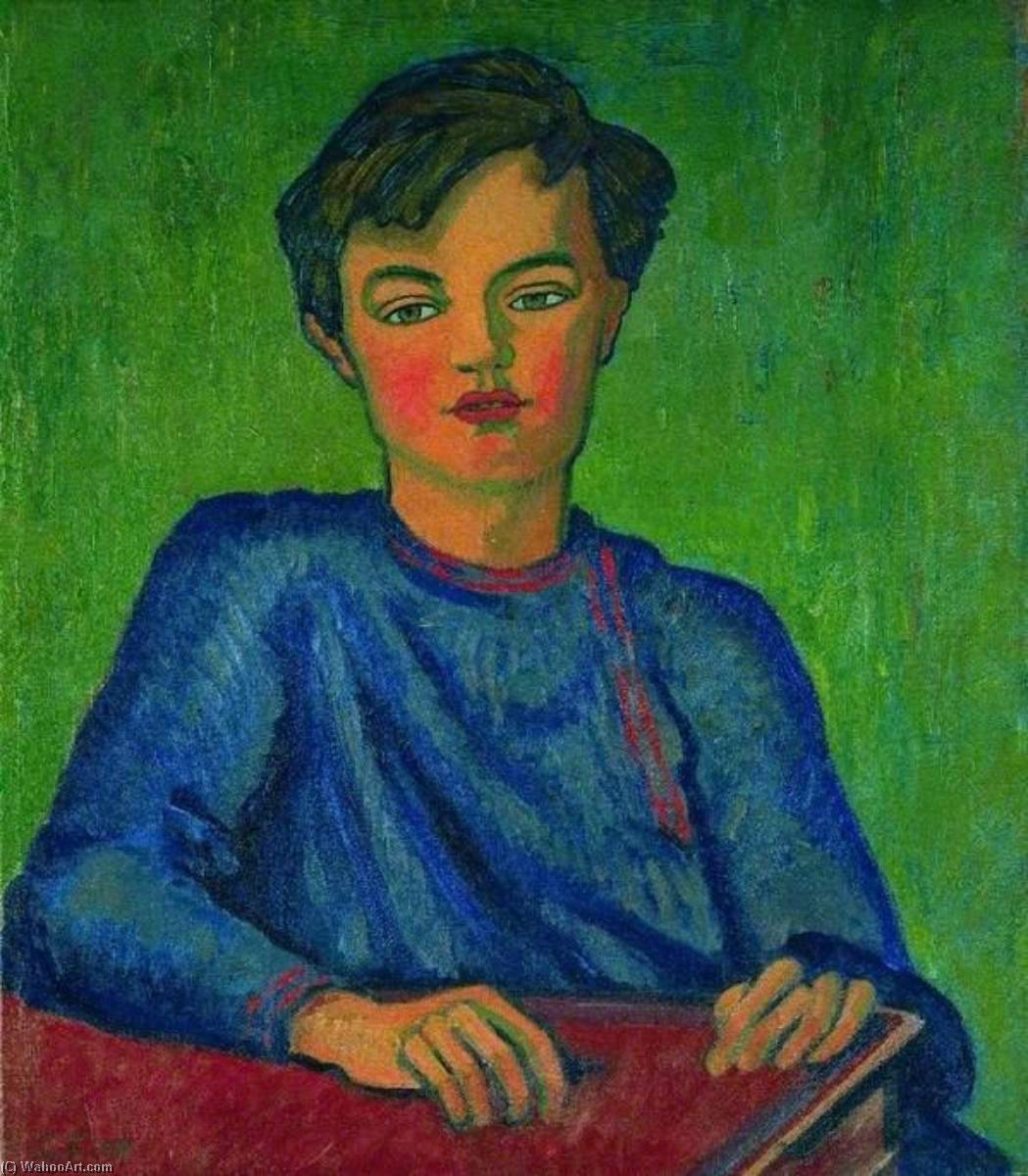 Wikioo.org - The Encyclopedia of Fine Arts - Painting, Artwork by Roger Eliot Fry - Julian, the Artist's Son, Aged 10