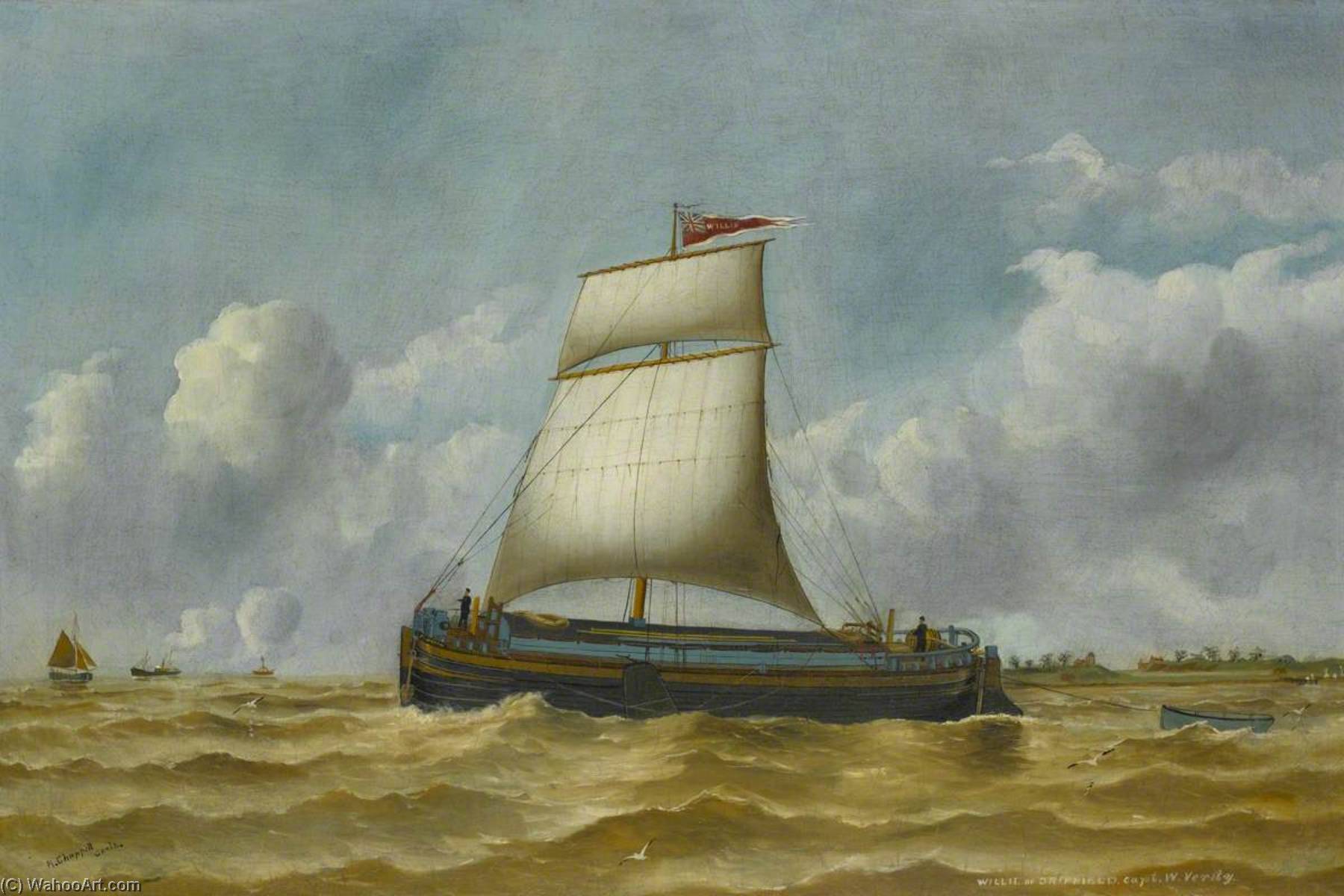 Wikioo.org - The Encyclopedia of Fine Arts - Painting, Artwork by Ruben Chappell - The Humber 'Keel Willie'