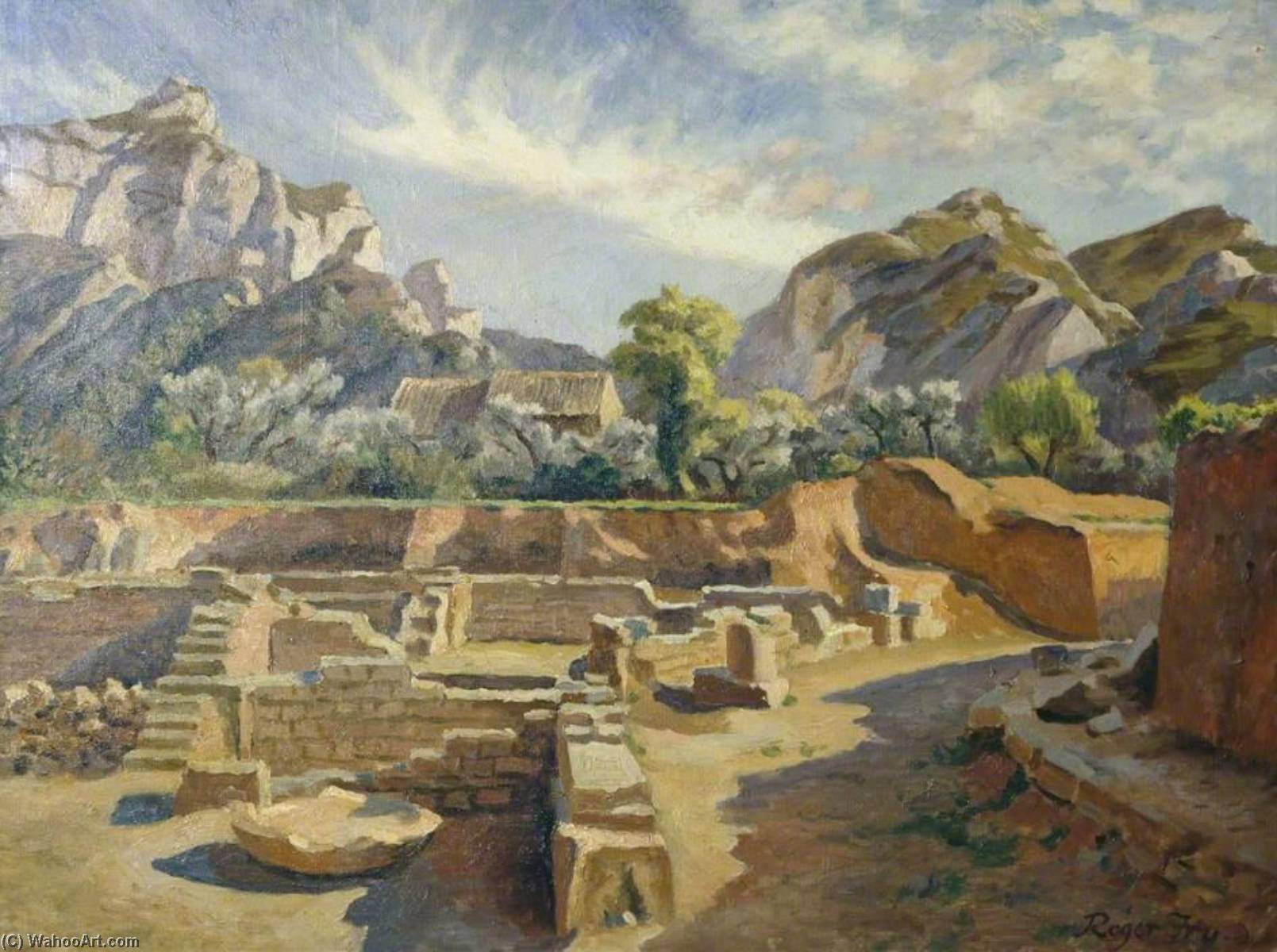 Wikioo.org - The Encyclopedia of Fine Arts - Painting, Artwork by Roger Eliot Fry - Excavations at St Rémy