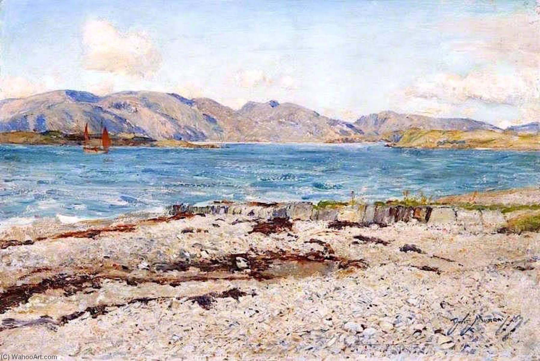 WikiOO.org - Encyclopedia of Fine Arts - Malba, Artwork David Scott Murray - A Highland Loch