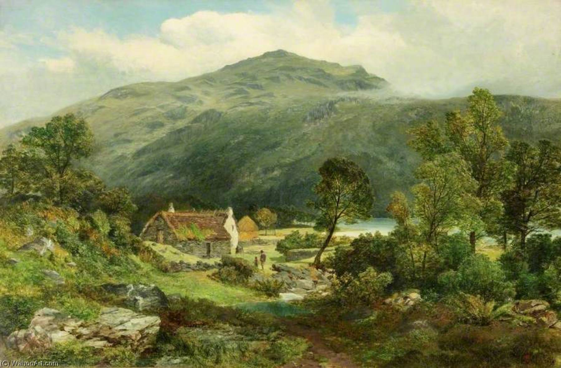 Wikioo.org - The Encyclopedia of Fine Arts - Painting, Artwork by James Peel - View in Borrowdale, Cumbria