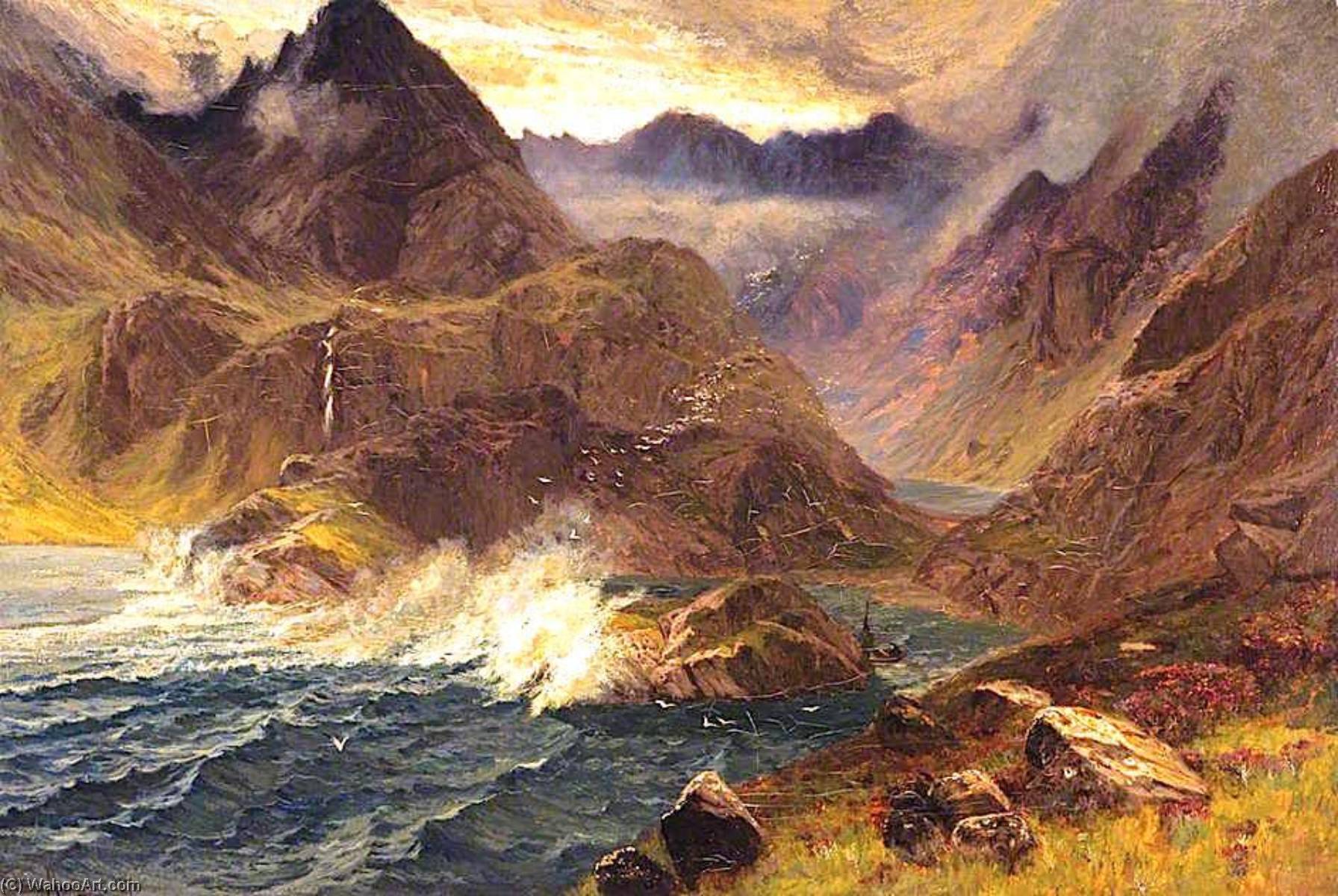 WikiOO.org - Encyclopedia of Fine Arts - Malba, Artwork David Scott Murray - Loch Coruisk, Skye