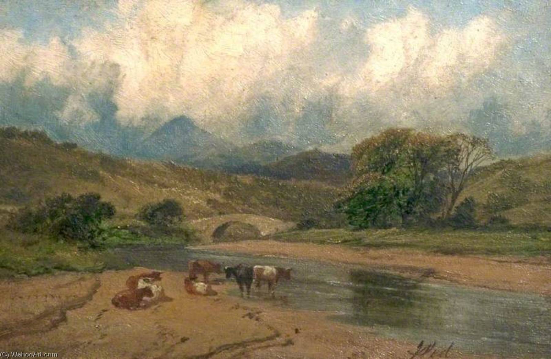 Wikioo.org - The Encyclopedia of Fine Arts - Painting, Artwork by James Peel - Scene in the Lake District