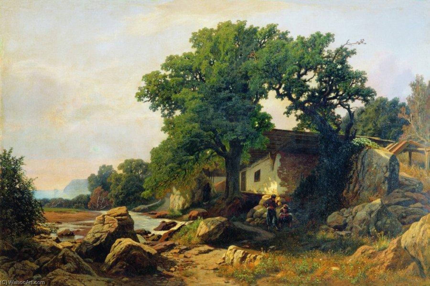Wikioo.org - The Encyclopedia of Fine Arts - Painting, Artwork by Vladimir Orlovsky - Landscape in the Outskirts of Alushta