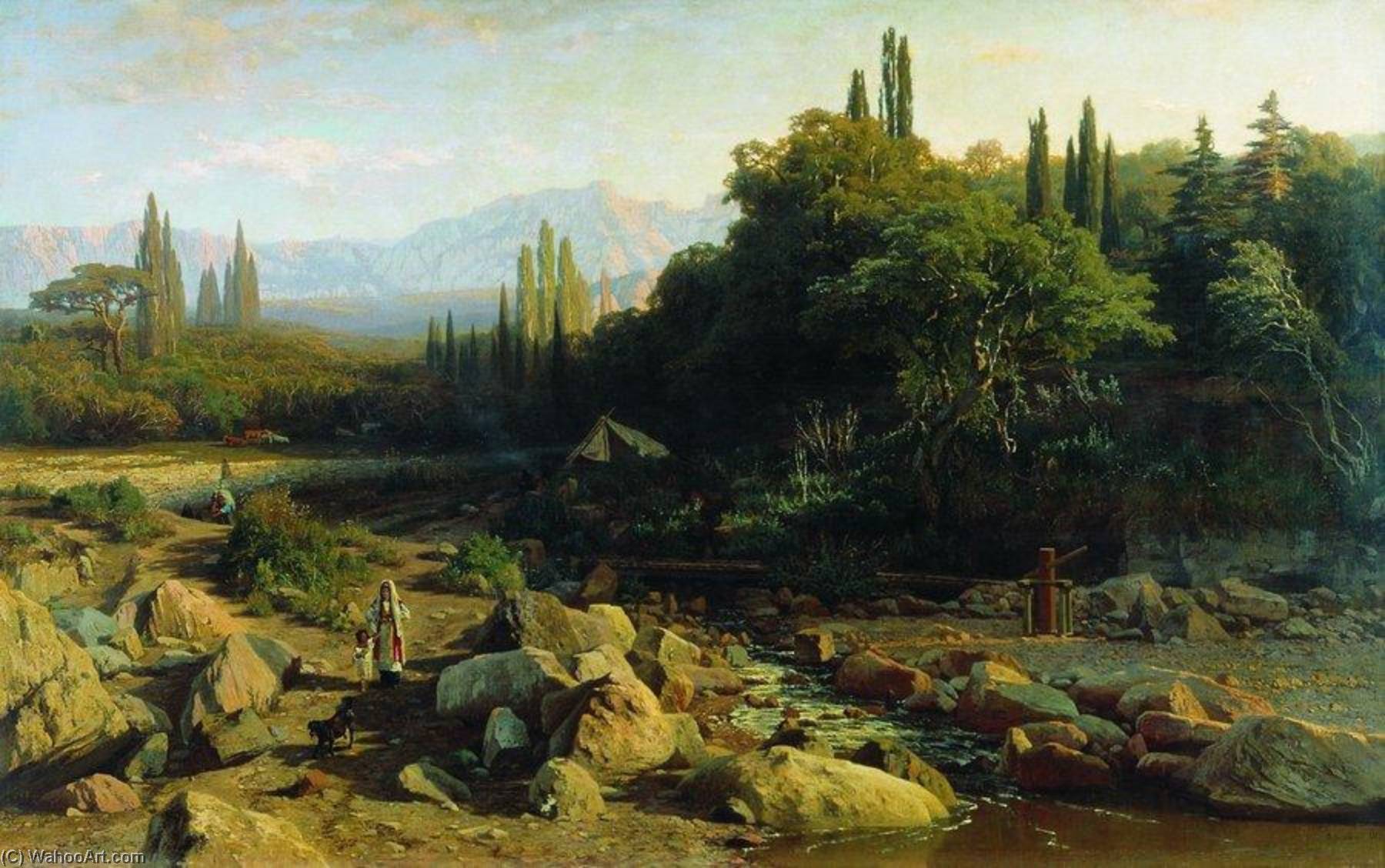 Wikioo.org – La Enciclopedia de las Bellas Artes - Pintura, Obras de arte de Vladimir Orlovsky - paisaje in Crimea