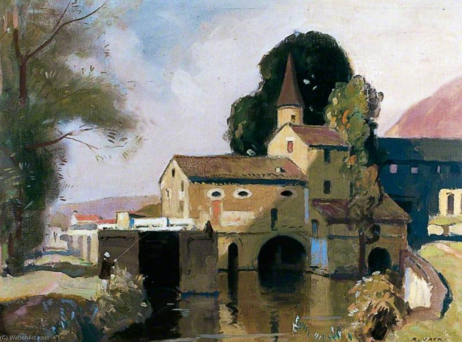 Wikioo.org - The Encyclopedia of Fine Arts - Painting, Artwork by Richard Jack - Moulin de Coty, Cahors