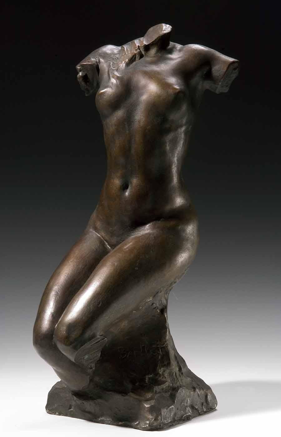 WikiOO.org - Encyclopedia of Fine Arts - Maalaus, taideteos Paul Wayland Bartlett - Seated Female Torso