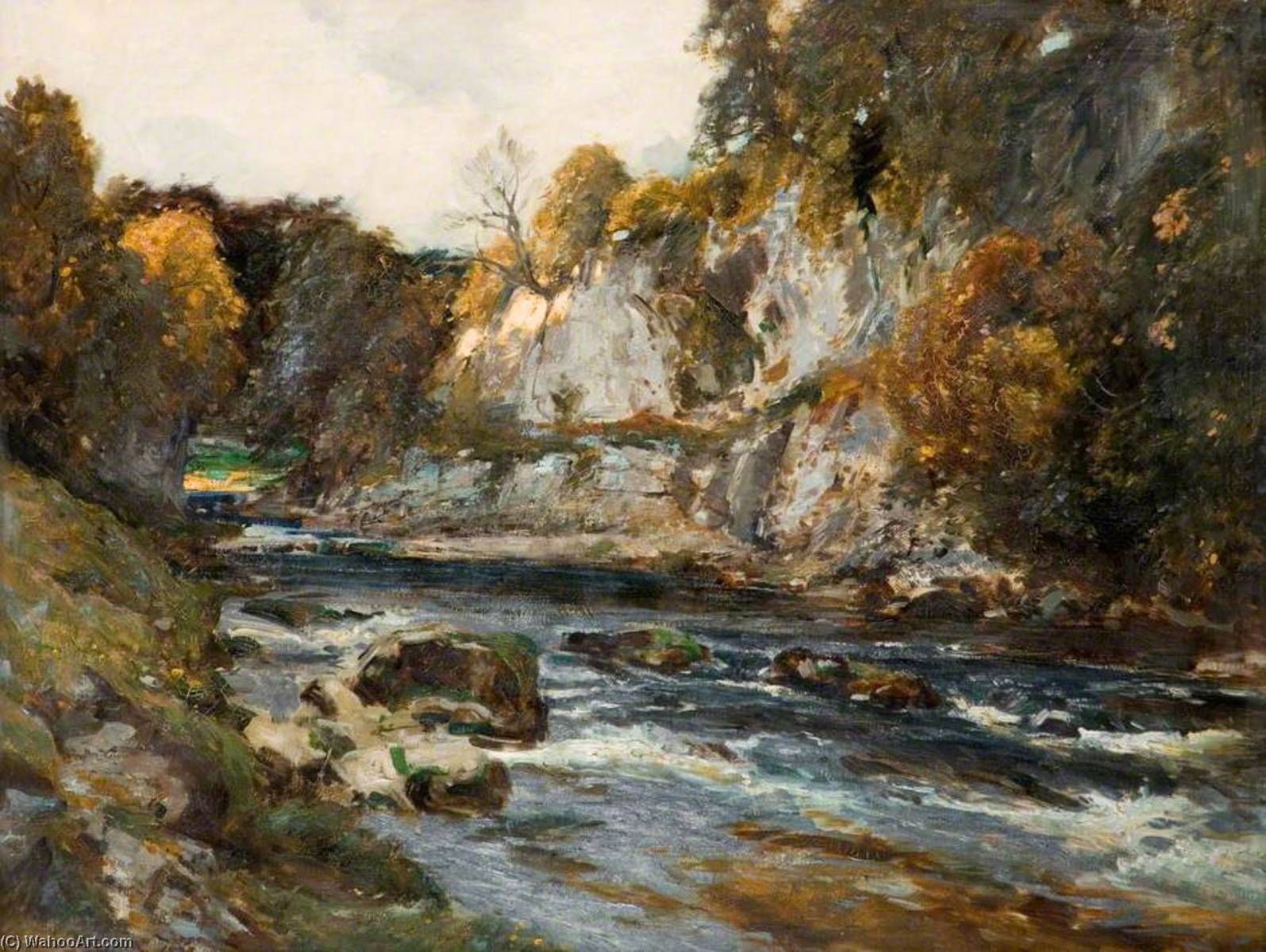 Wikioo.org - The Encyclopedia of Fine Arts - Painting, Artwork by Richard Jack - Loup Scar, Wharfedale
