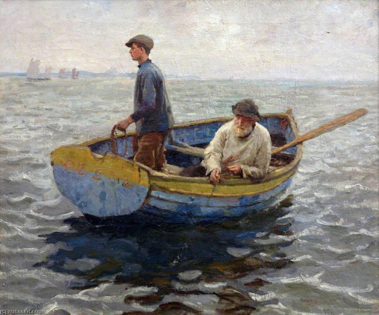 Wikioo.org - The Encyclopedia of Fine Arts - Painting, Artwork by Harold Harvey - In the Whiting Ground