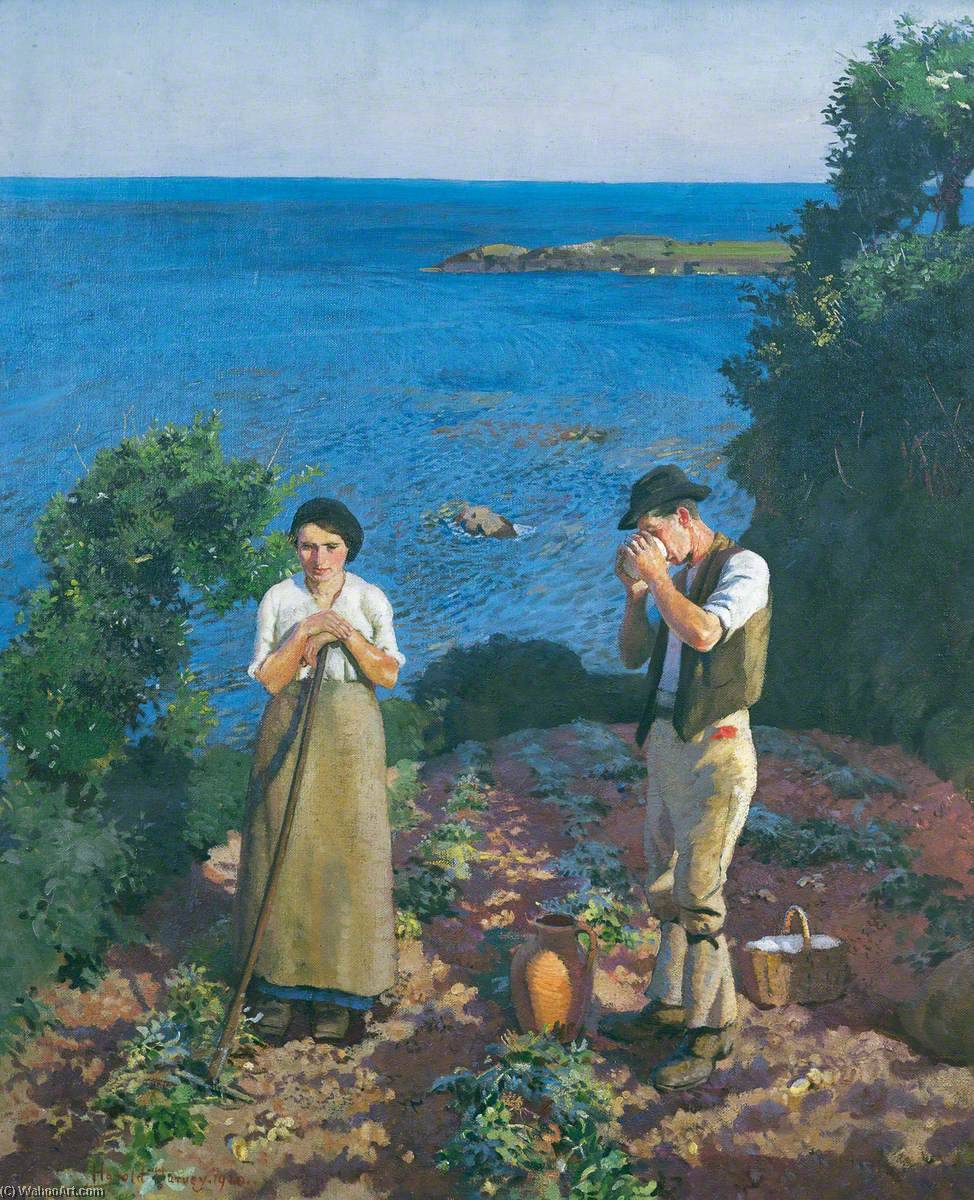 Wikioo.org - The Encyclopedia of Fine Arts - Painting, Artwork by Harold Harvey - The Potato Harvest